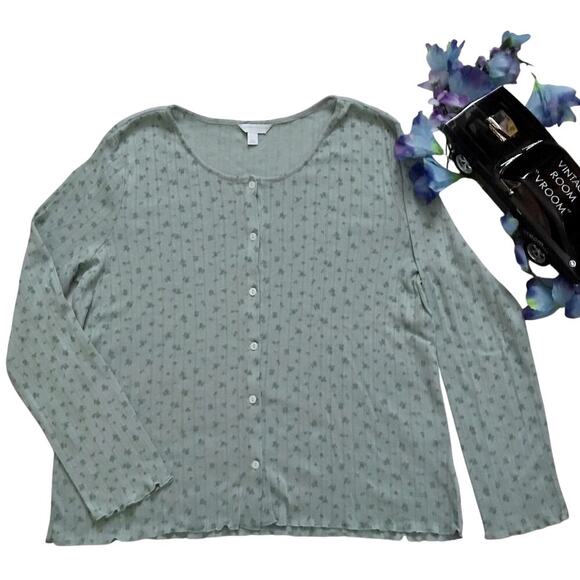 Charter Club and Alfani New Button Front Sleepwear Tops Women L - Picture 2 of 14